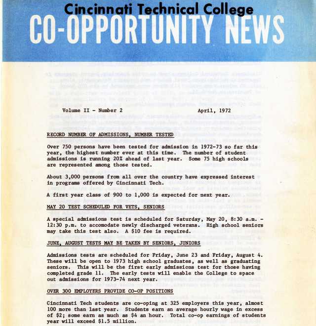 co-oportunity news 1972