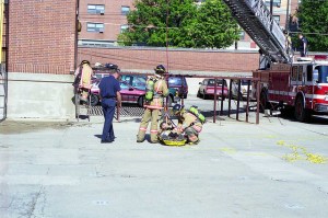 Firefighter graduation drills, 1999