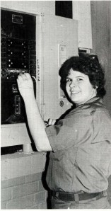 1984 - Pam Maher, one of 3 women enrolled in the electrical engineering program.  