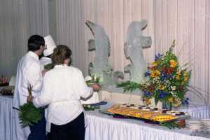 Ice carving of fish - date unknown